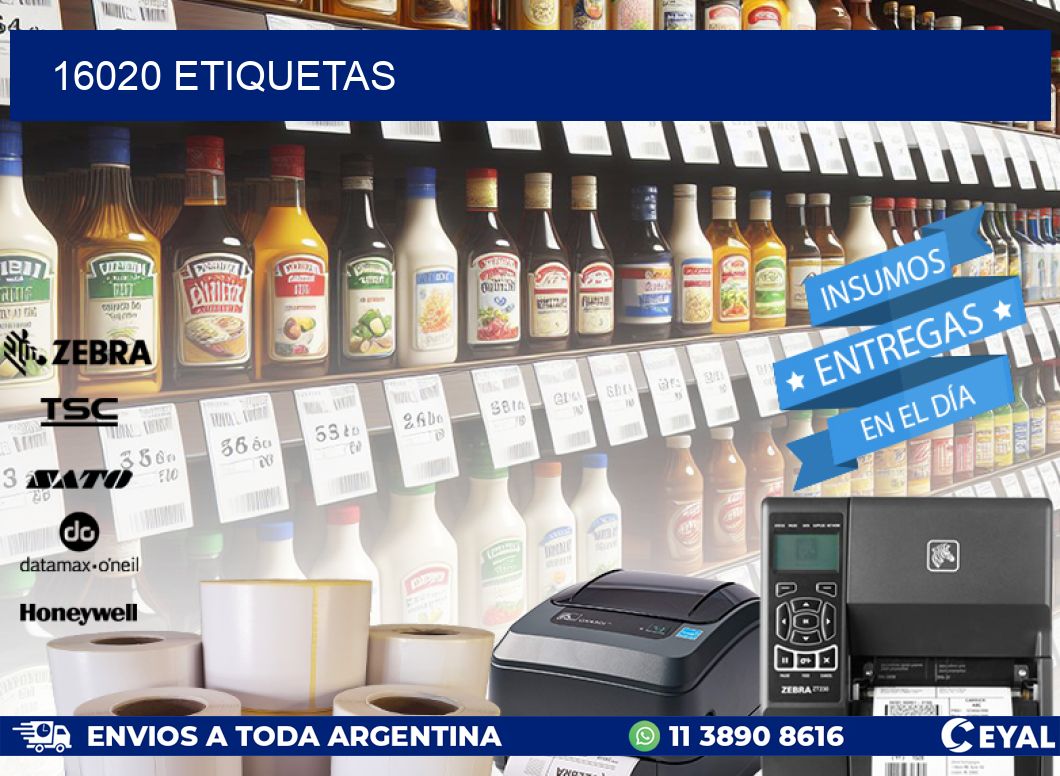 16020 ETIQUETAS