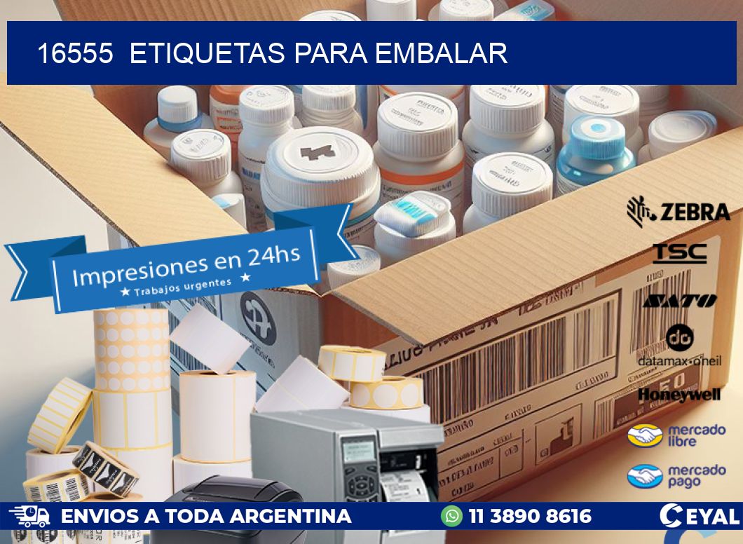 16555  ETIQUETAS PARA EMBALAR