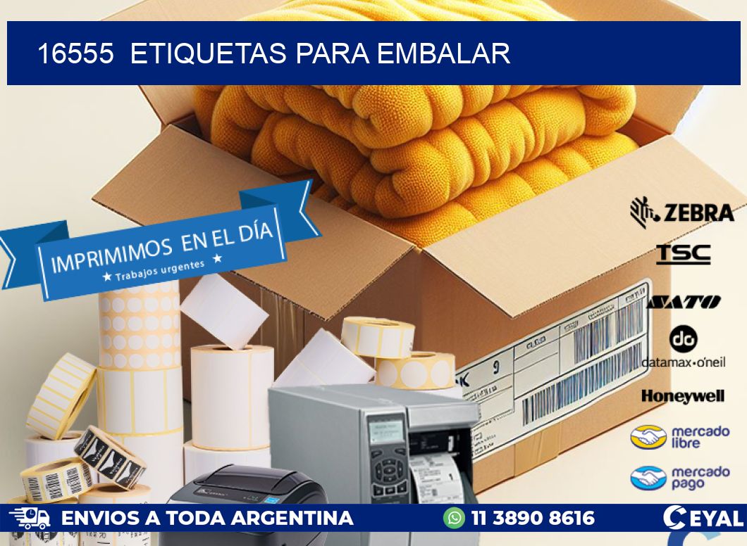16555  ETIQUETAS PARA EMBALAR