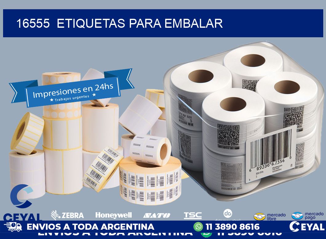 16555  ETIQUETAS PARA EMBALAR