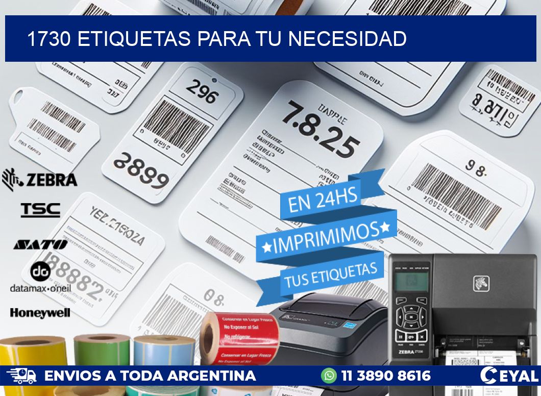 1730 ETIQUETAS PARA TU NECESIDAD