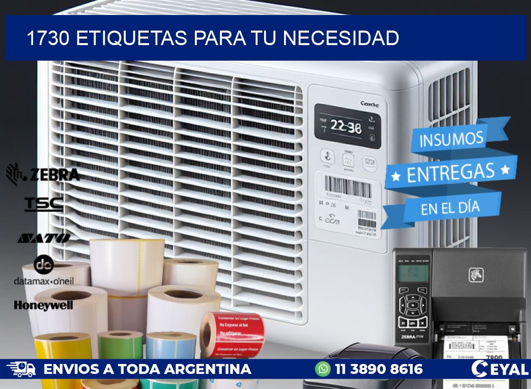 1730 ETIQUETAS PARA TU NECESIDAD