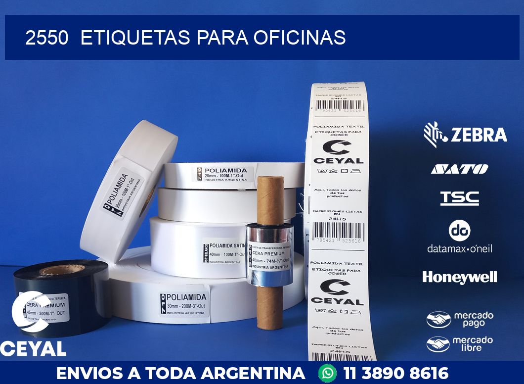 2550 ETIQUETAS PARA OFICINAS