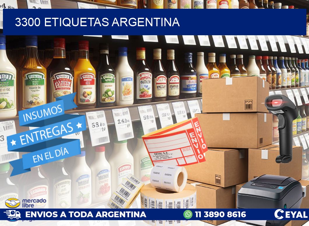 3300 ETIQUETAS ARGENTINA