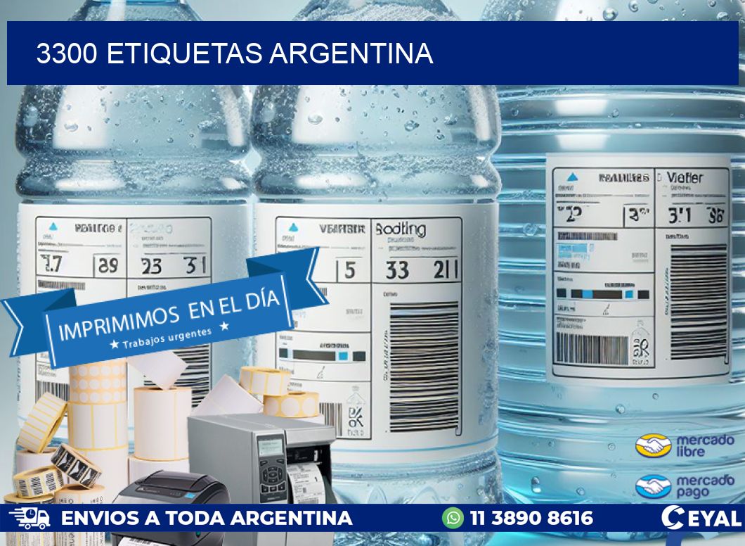3300 ETIQUETAS ARGENTINA