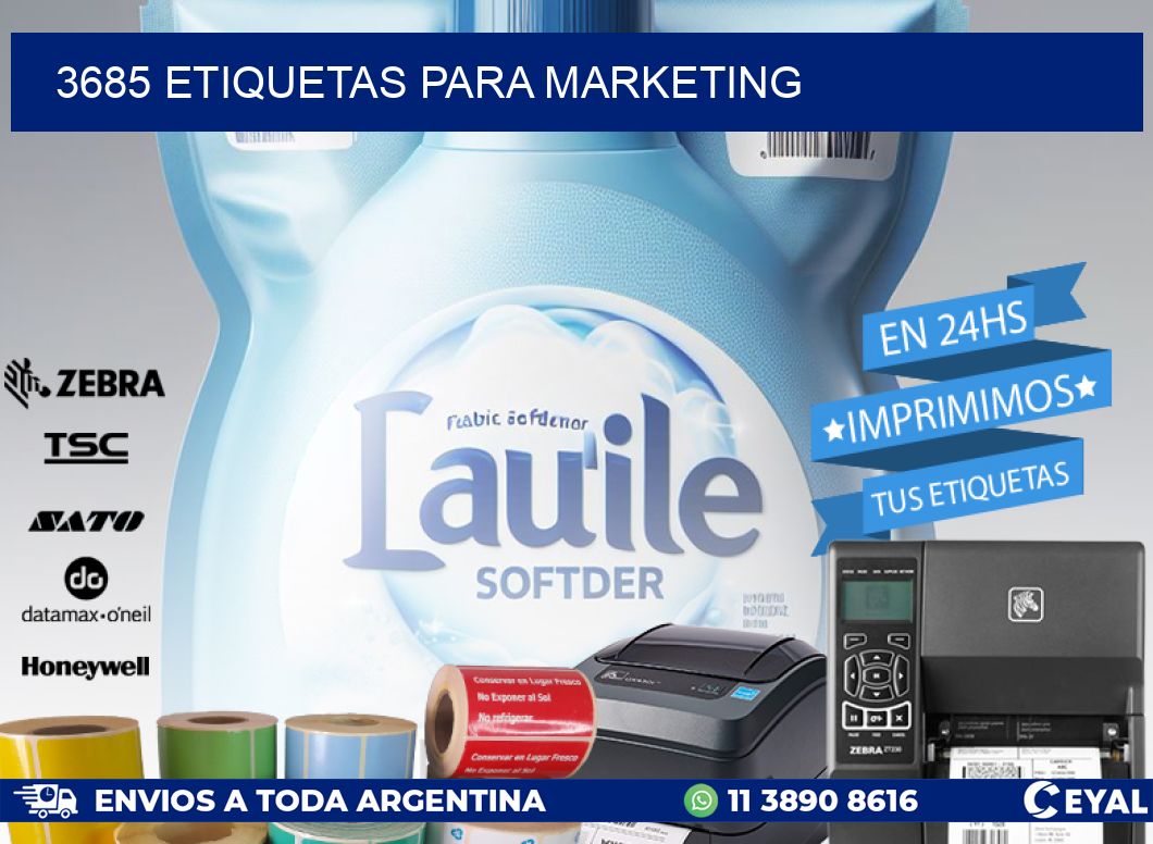 3685 ETIQUETAS PARA MARKETING