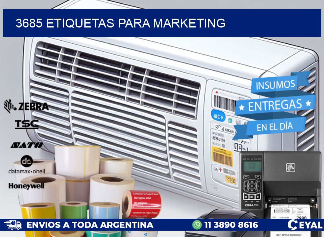 3685 ETIQUETAS PARA MARKETING