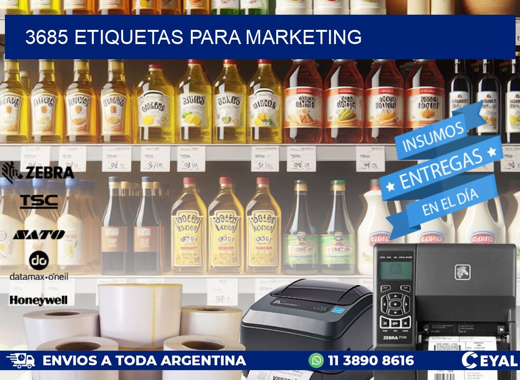 3685 ETIQUETAS PARA MARKETING