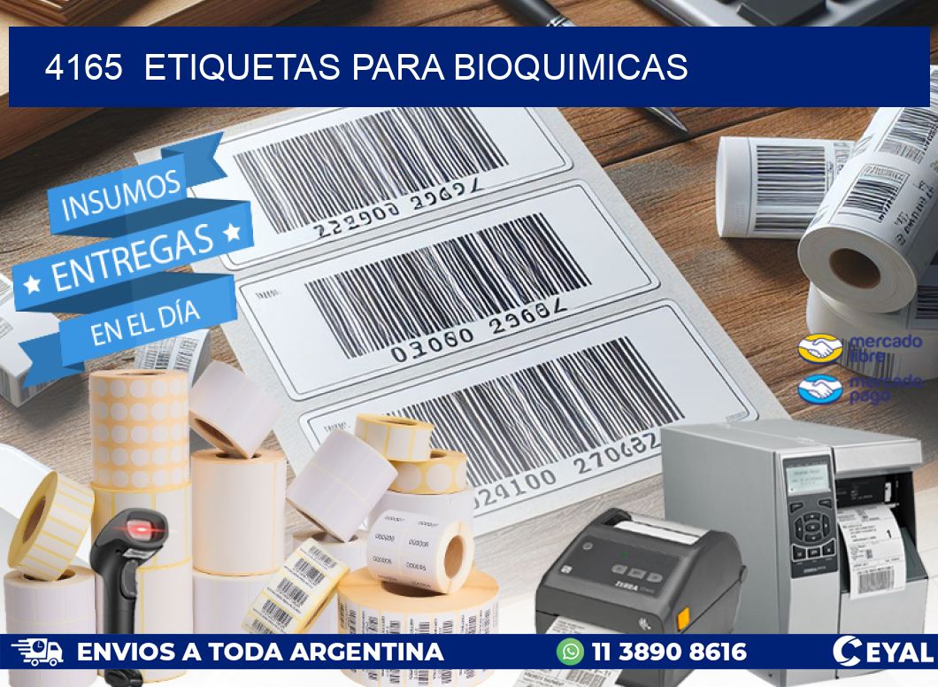 4165  ETIQUETAS PARA BIOQUIMICAS