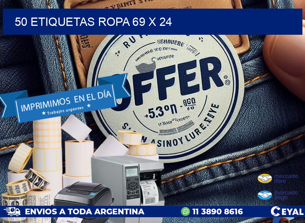 50 ETIQUETAS ROPA 69 x 24