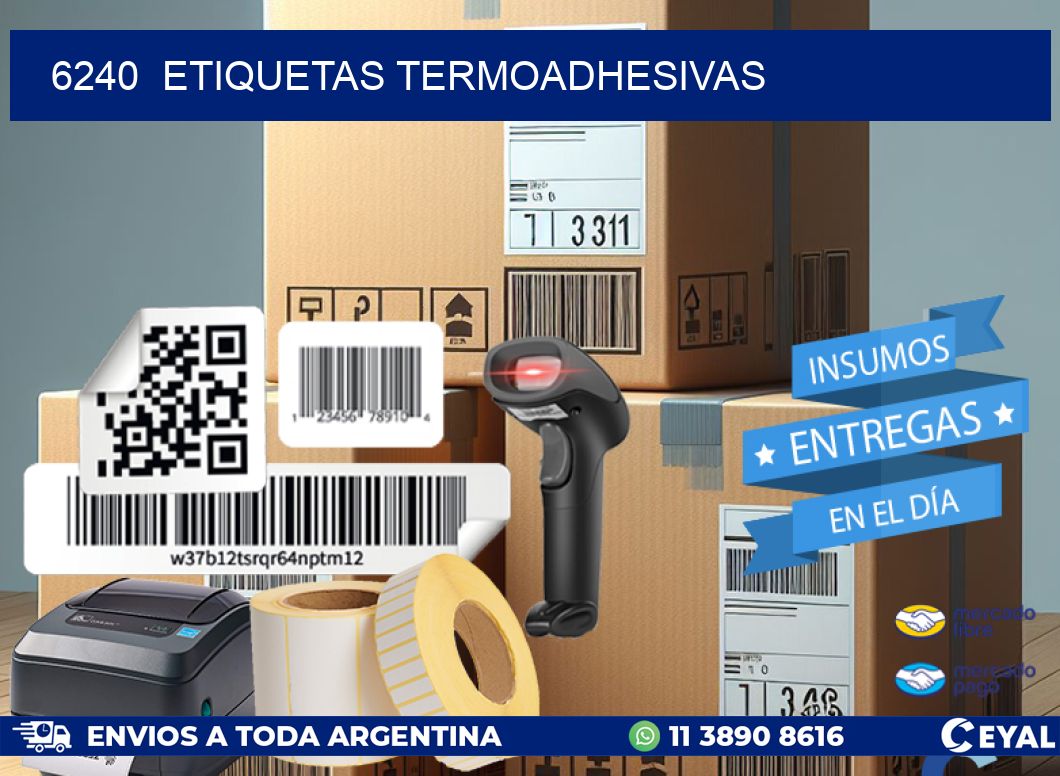 6240  ETIQUETAS TERMOADHESIVAS