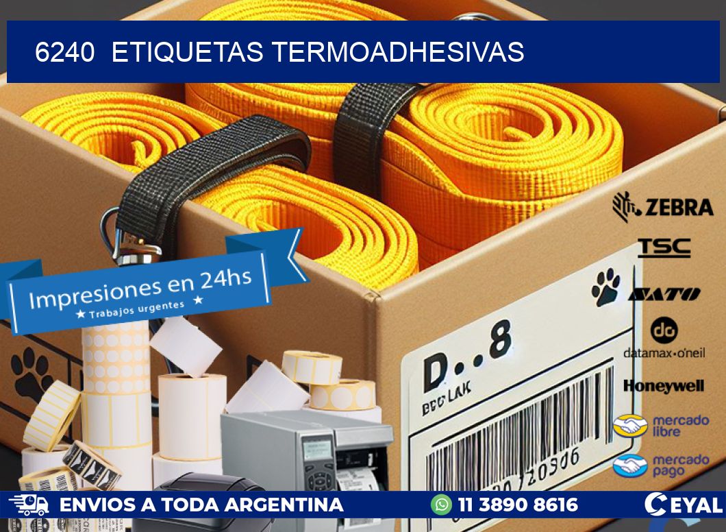 6240  ETIQUETAS TERMOADHESIVAS