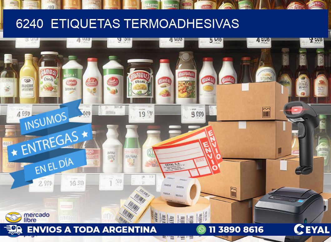 6240  ETIQUETAS TERMOADHESIVAS