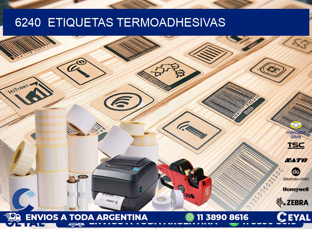 6240  ETIQUETAS TERMOADHESIVAS