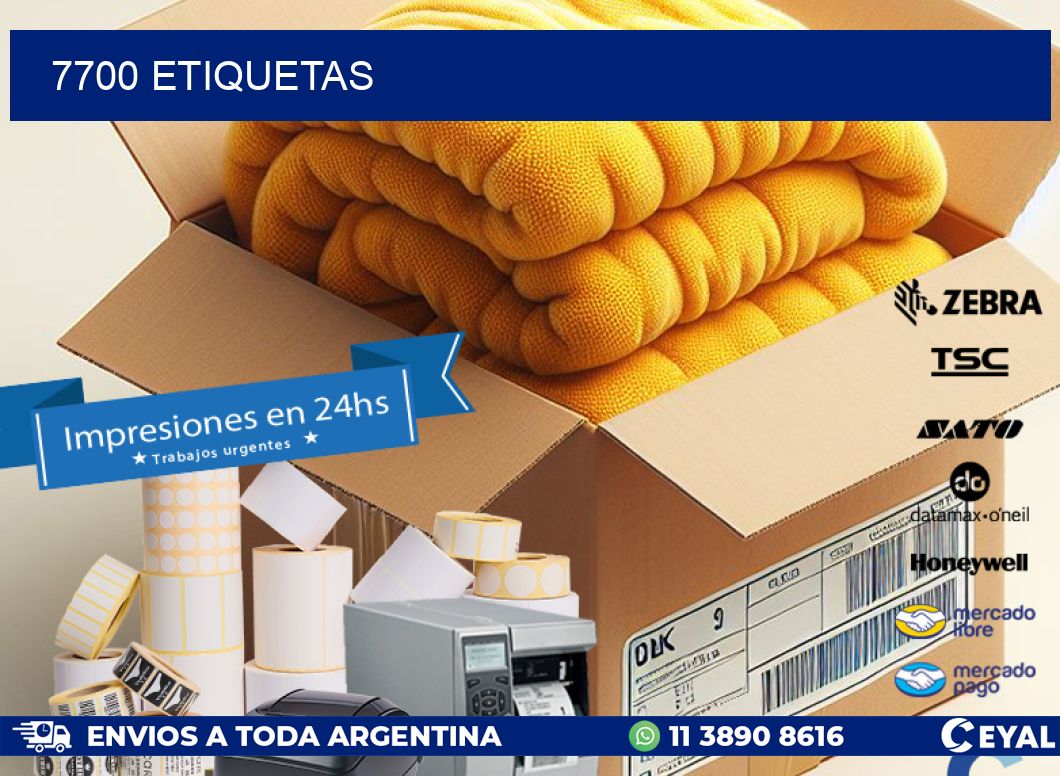 7700 ETIQUETAS