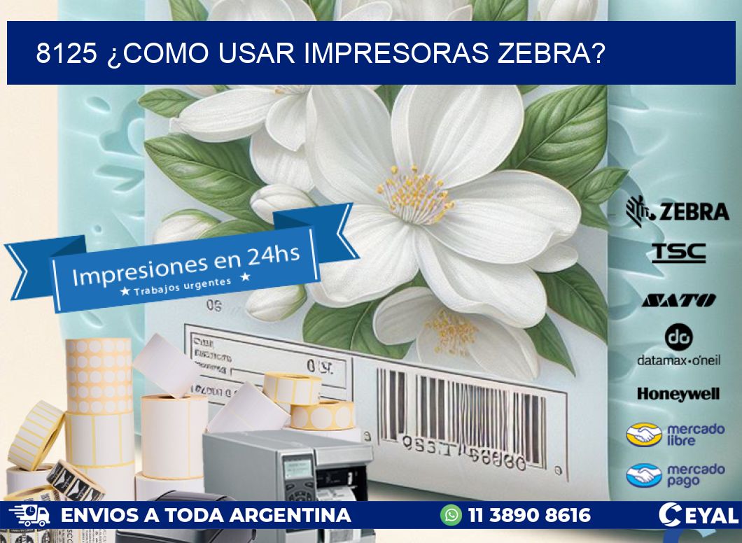 8125 ¿COMO USAR IMPRESORAS ZEBRA?