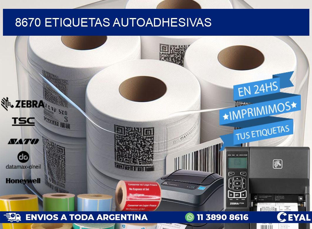 8670 ETIQUETAS AUTOADHESIVAS