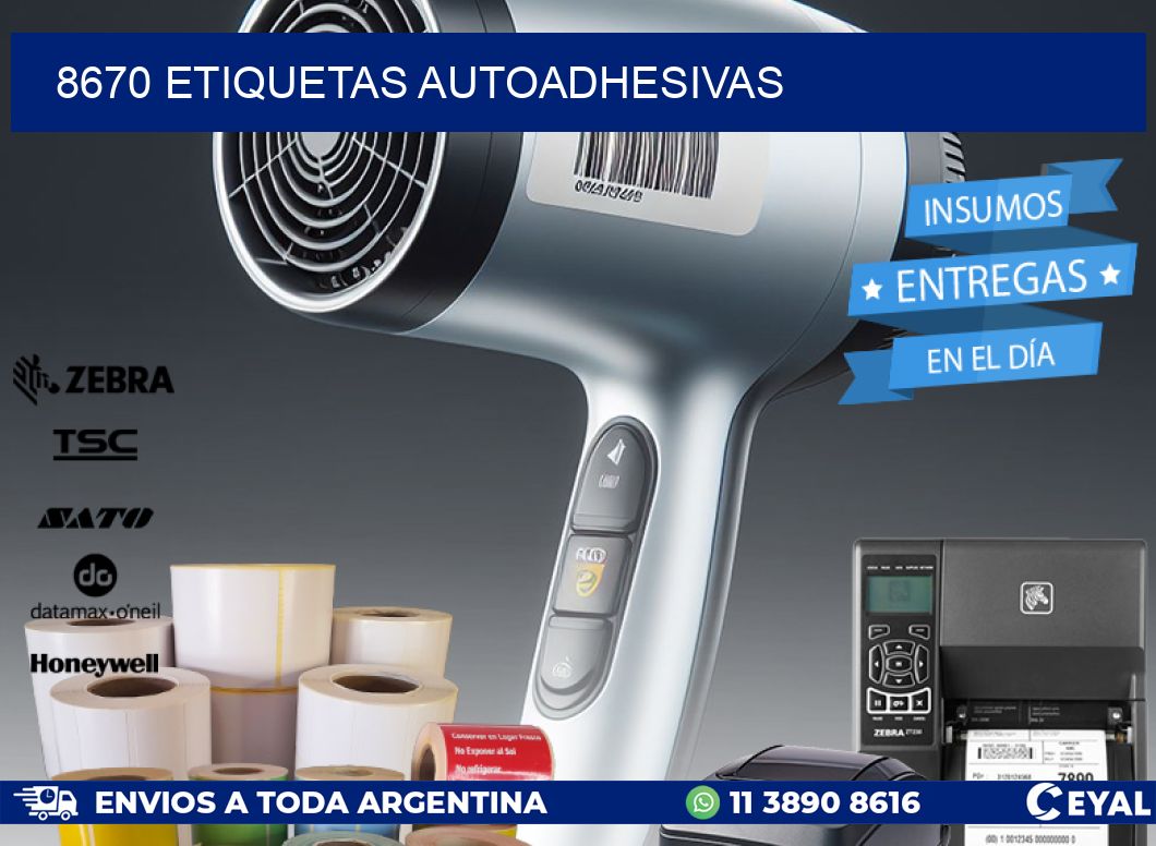 8670 ETIQUETAS AUTOADHESIVAS