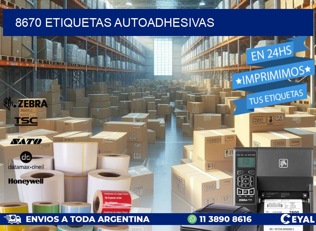 8670 ETIQUETAS AUTOADHESIVAS