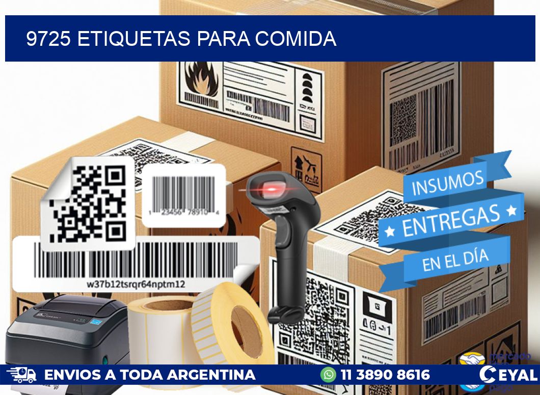 9725 ETIQUETAS PARA COMIDA