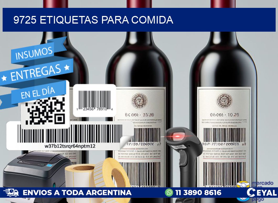 9725 ETIQUETAS PARA COMIDA
