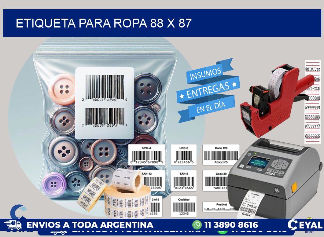 ETIQUETA PARA ROPA 88 x 87