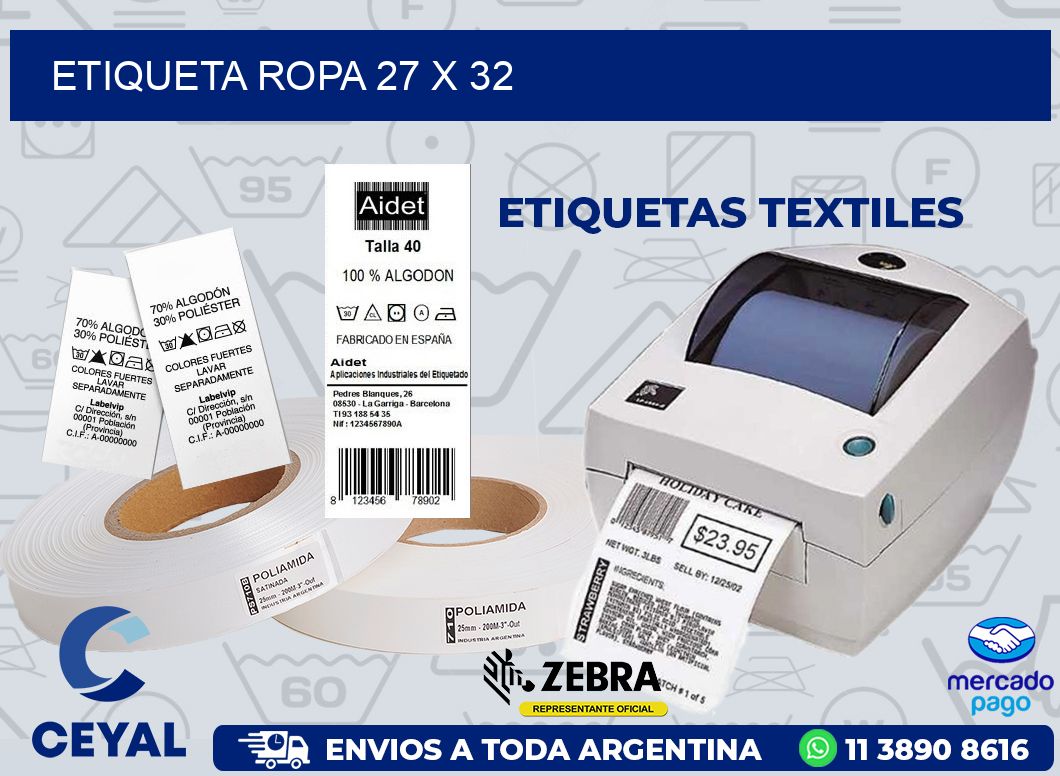 ETIQUETA ROPA 27 x 32