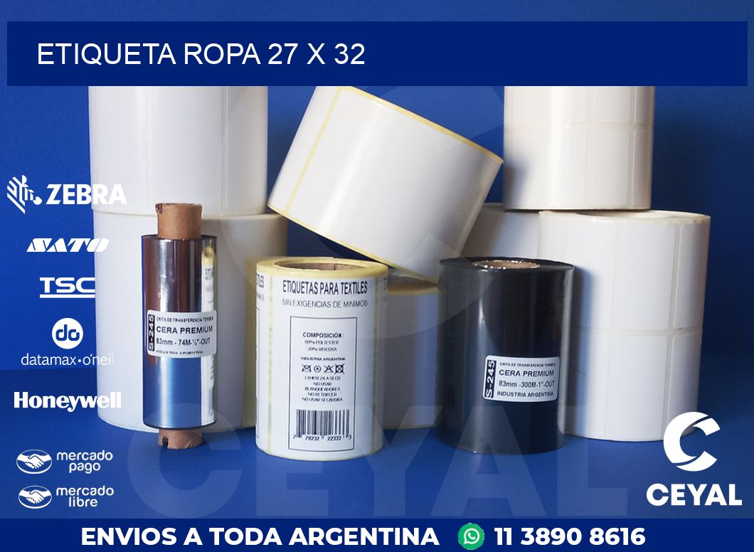 ETIQUETA ROPA 27 x 32