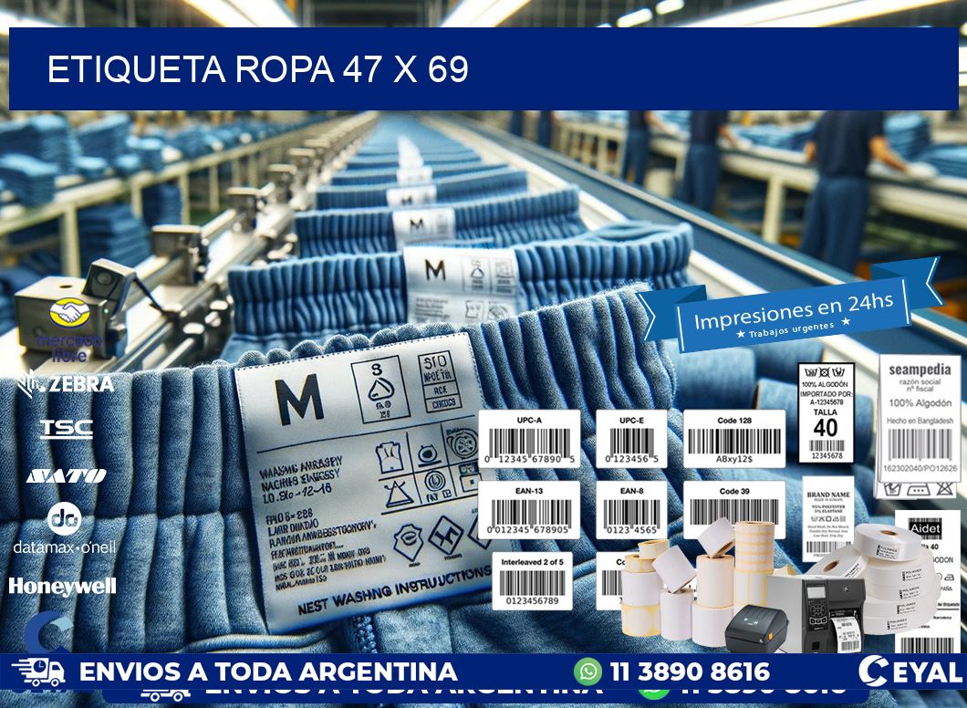 ETIQUETA ROPA 47 x 69