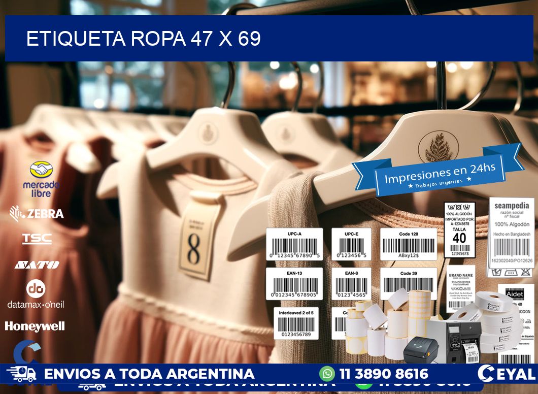 ETIQUETA ROPA 47 x 69