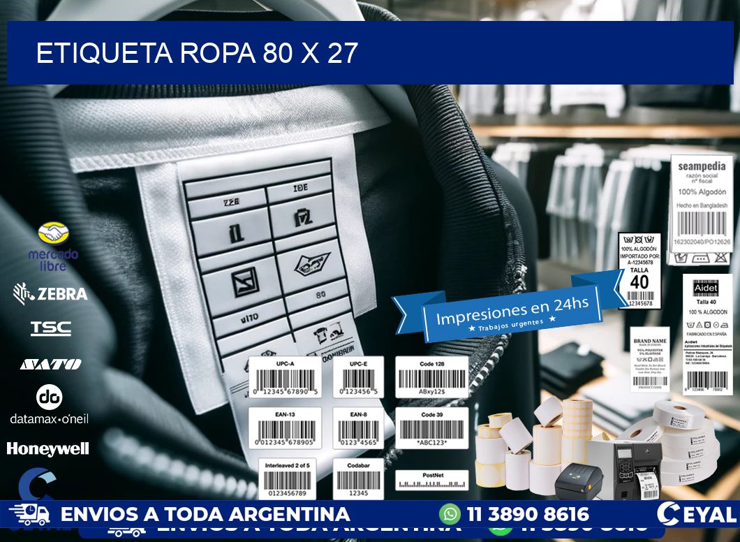 ETIQUETA ROPA 80 x 27