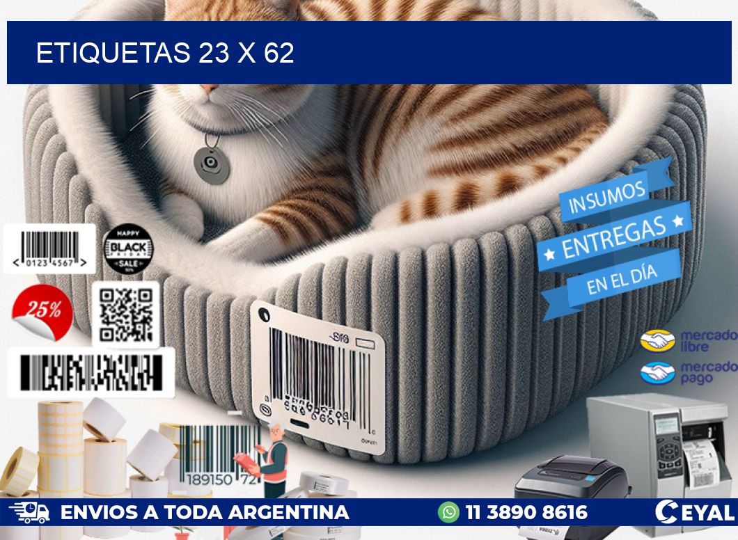 ETIQUETAS 23 x 62