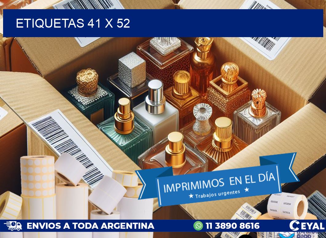 ETIQUETAS 41 x 52
