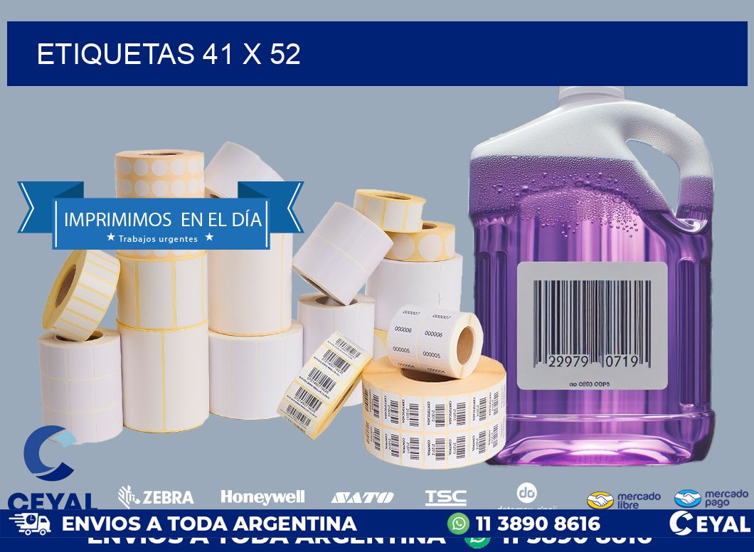 ETIQUETAS 41 x 52