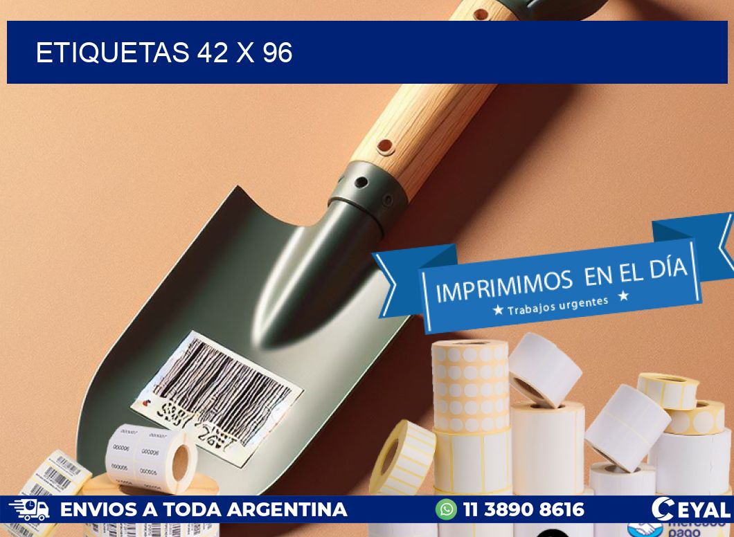 ETIQUETAS 42 x 96