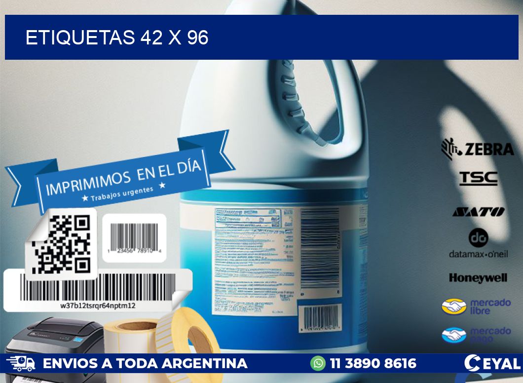 ETIQUETAS 42 x 96