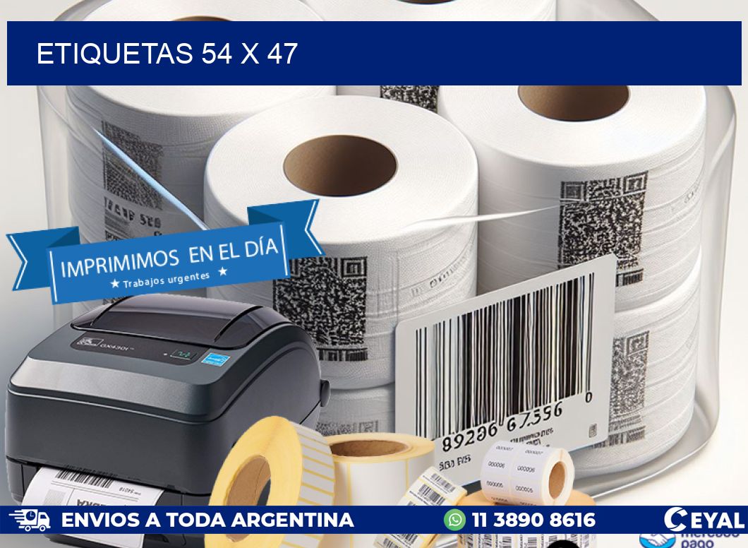 ETIQUETAS 54 x 47