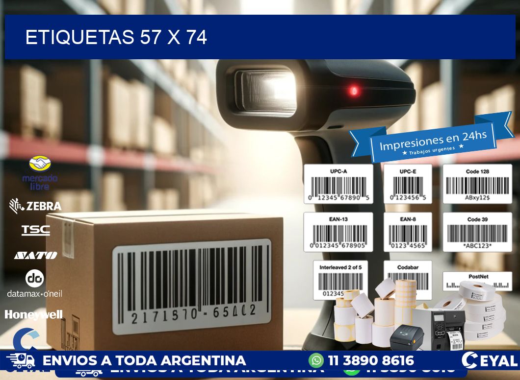 ETIQUETAS 57 x 74