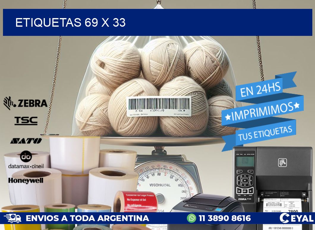 ETIQUETAS 69 x 33
