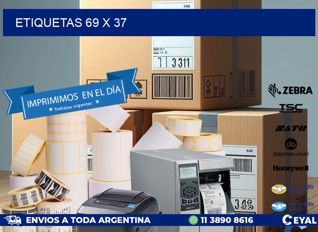 ETIQUETAS 69 x 37