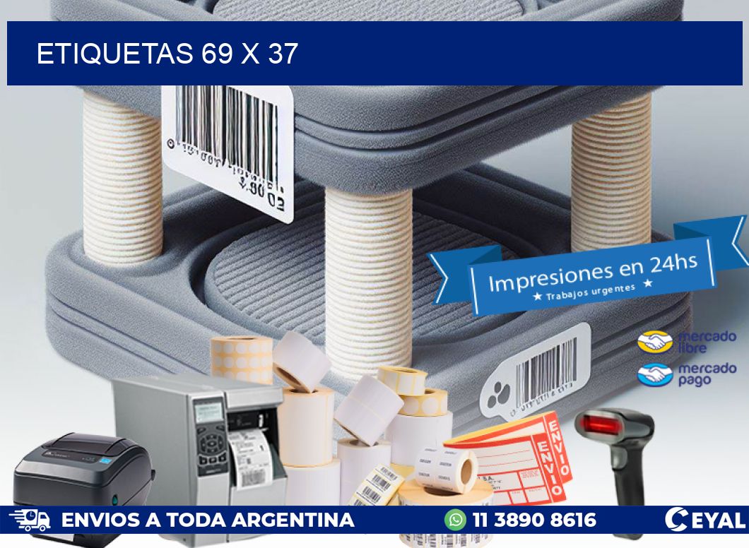ETIQUETAS 69 x 37