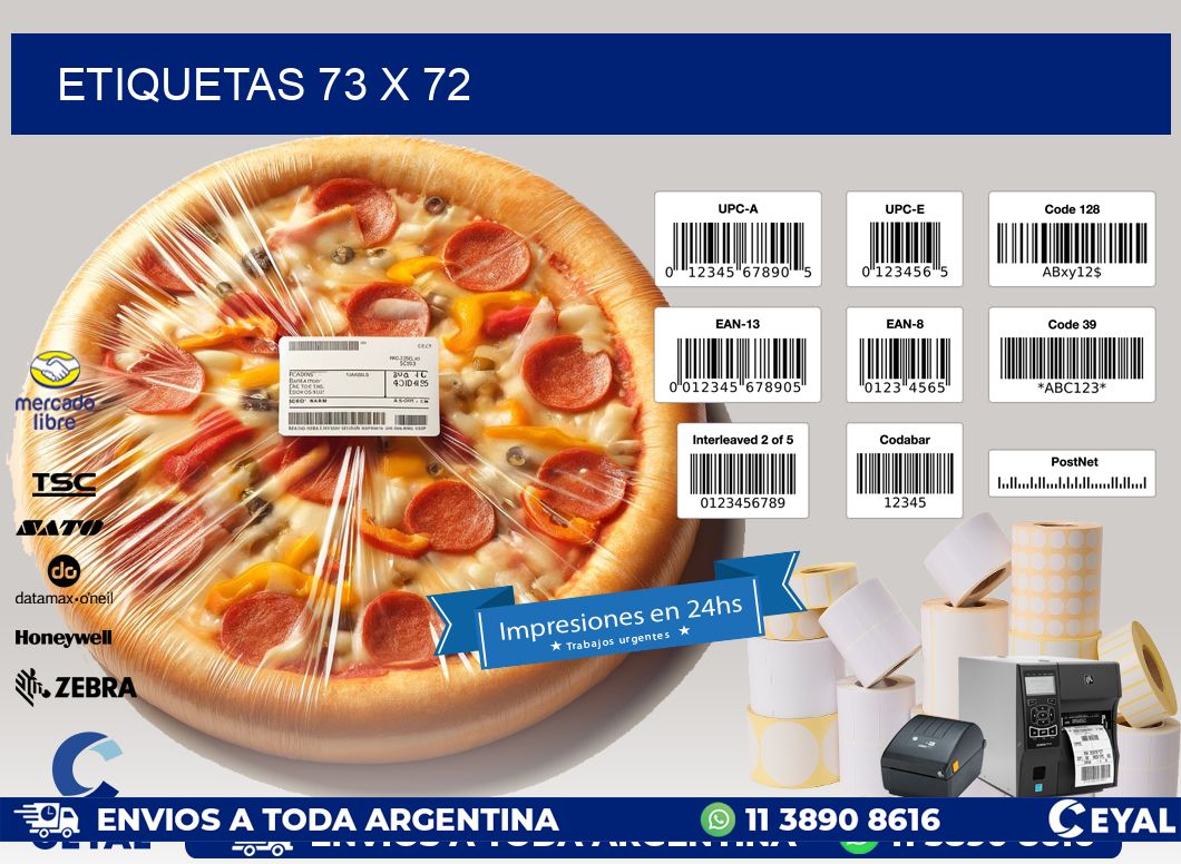 ETIQUETAS 73 x 72