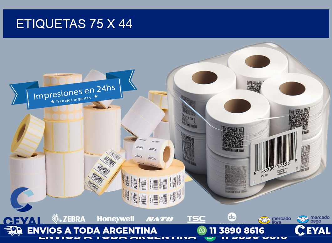 ETIQUETAS 75 x 44