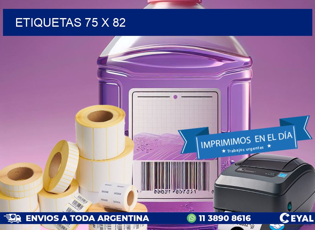 ETIQUETAS 75 x 82