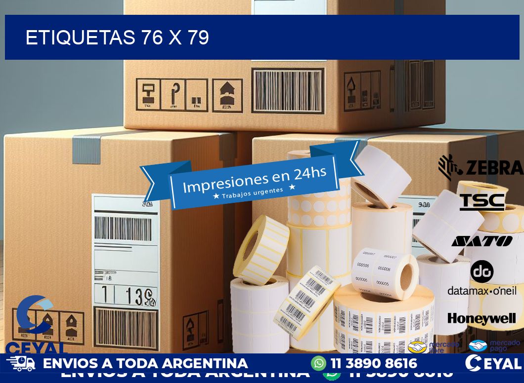 ETIQUETAS 76 x 79