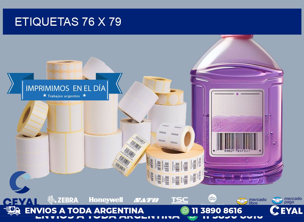 ETIQUETAS 76 x 79