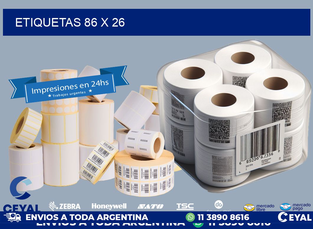 ETIQUETAS 86 x 26