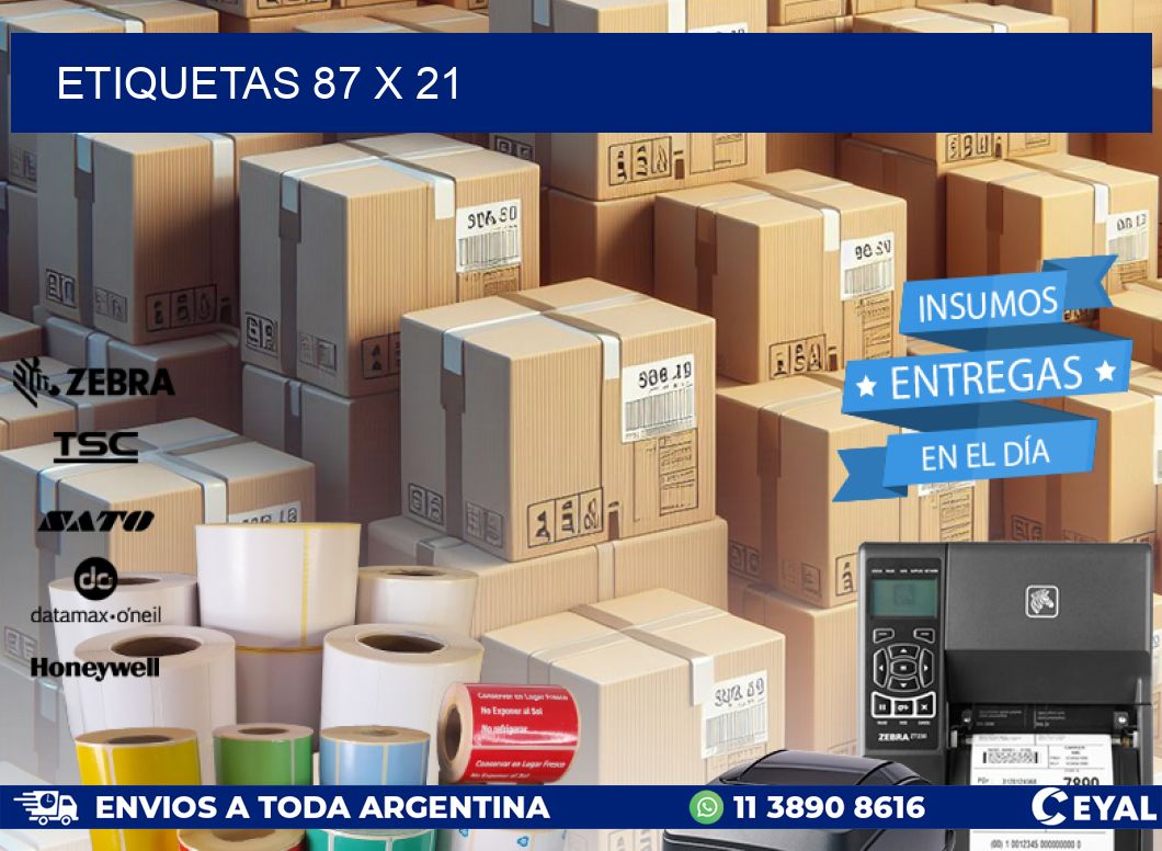 ETIQUETAS 87 x 21