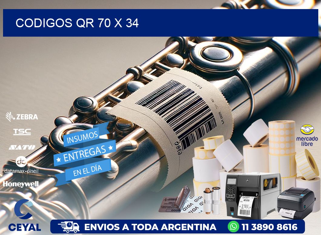 CODIGOS QR 70 x 34