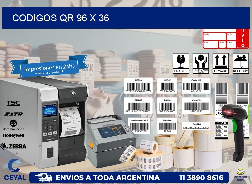 CODIGOS QR 96 x 36